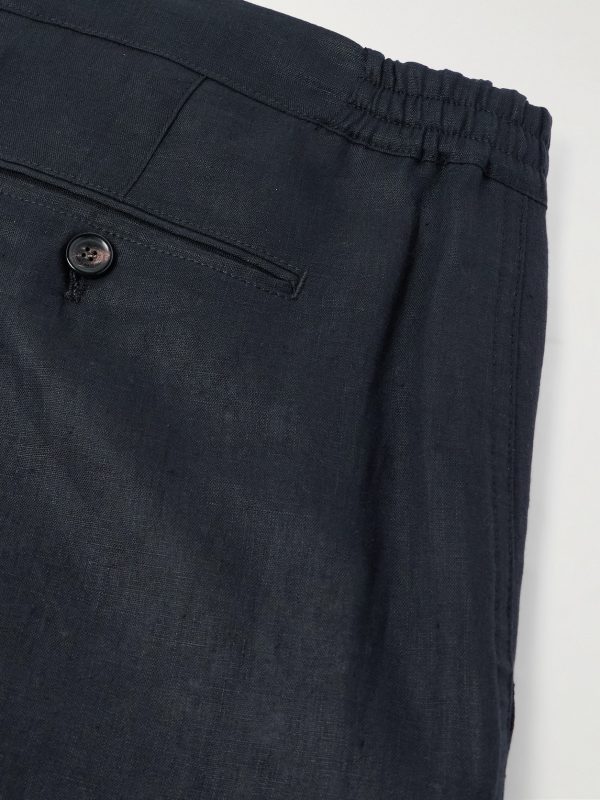 Straight-Leg Linen Shorts - CU Straight-Leg Linen Shorts - CU