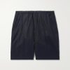 Straight-Leg Linen Shorts Straight-Leg Linen Shorts