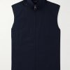 Landon Suede-Trimmed Cotton-Satin Gilet Landon Suede-Trimmed Cotton-Satin Gilet