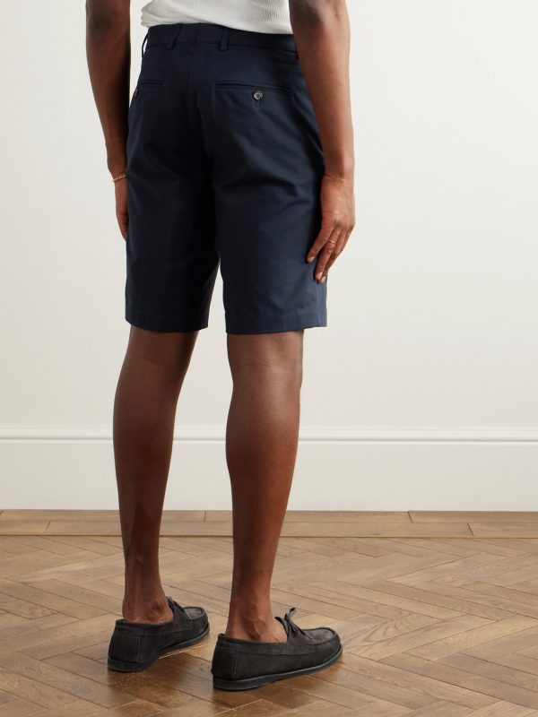 Jarno Straight-Leg Stretch-Cotton Bermuda Shorts - BK