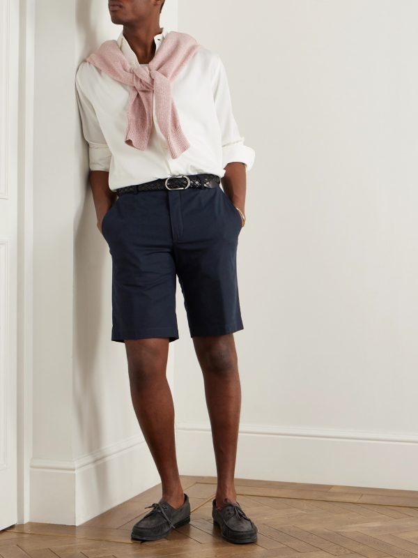 Jarno Straight-Leg Stretch-Cotton Bermuda Shorts - OU