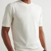 Slim-Fit Cotton and Silk-Blend Piqué T-Shirt - FR