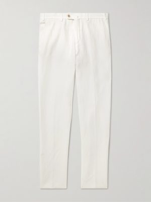 Carlo Straight-Leg Linen Trousers Carlo Straight-Leg Linen Trousers