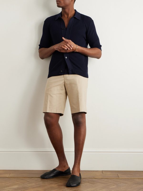 Jarno Straight-Leg Stretch-Cotton Bermuda Shorts - OU