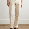 Cedric Tapered Cotton and Linen-Blend Canvas Trousers - FR Cedric Tapered Cotton and Linen-Blend Canvas Trousers - FR