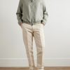Cedric Tapered Cotton and Linen-Blend Canvas Trousers - OU Cedric Tapered Cotton and Linen-Blend Canvas Trousers - OU