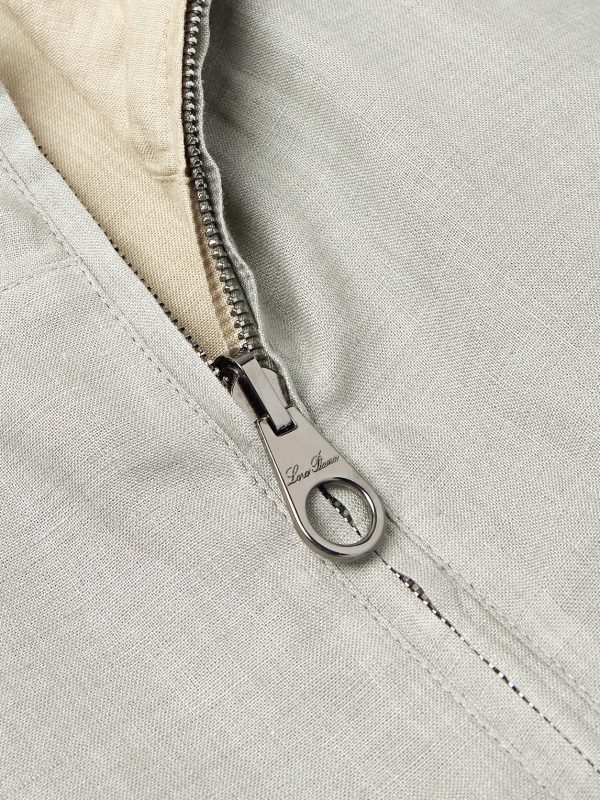 Reversible Linen Bomber Jacket - CU Reversible Linen Bomber Jacket - CU