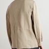 Linen and Silk-Blend Field Jacket - BK