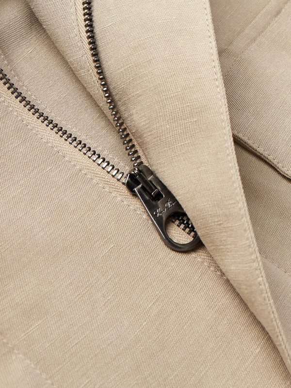 Linen and Silk-Blend Field Jacket - CU