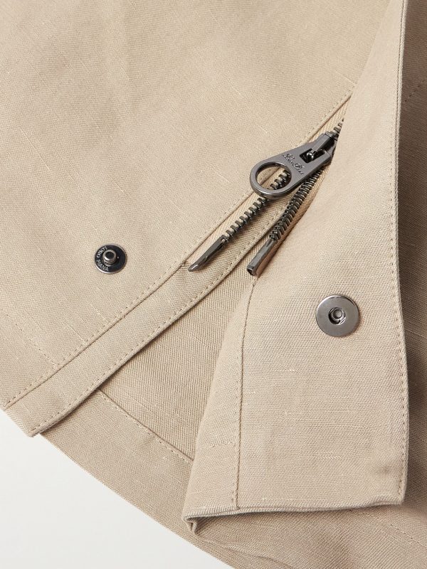 Linen and Silk-Blend Field Jacket - E1