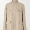 Linen and Silk-Blend Field Jacket