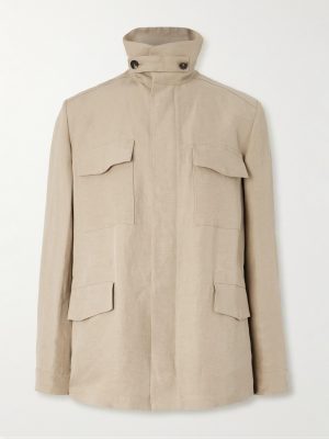 Linen and Silk-Blend Field Jacket Linen and Silk-Blend Field Jacket