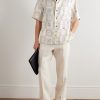 Aperitivo Federico Camp-Collar Printed Silk-Twill Shirt - OU Aperitivo Federico Camp-Collar Printed Silk-Twill Shirt - OU