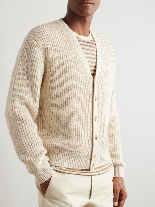 Meina Ribbed Cotton Cardigan - FR Meina Ribbed Cotton Cardigan - FR