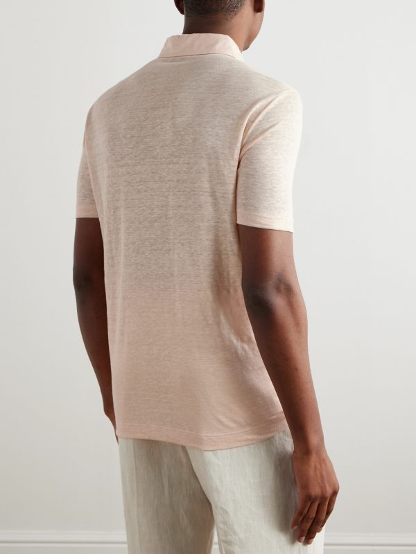 Linen Polo Shirt - BK Linen Polo Shirt - BK