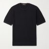 Slim-Fit Cotton and Silk-Blend Piqué T-Shirt Slim-Fit Cotton and Silk-Blend Piqué T-Shirt