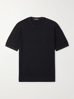 Slim-Fit Cotton and Silk-Blend Piqué T-Shirt Slim-Fit Cotton and Silk-Blend Piqué T-Shirt