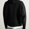 Eternal Oversized Logo-Jacquard Merino Wool Hoodie - BK Eternal Oversized Logo-Jacquard Merino Wool Hoodie - BK