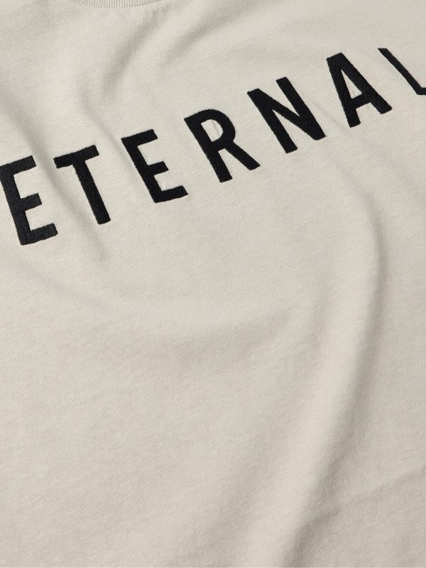 Eternal Oversized Logo-Flocked Cotton-Jersey T-Shirt - CU Eternal Oversized Logo-Flocked Cotton-Jersey T-Shirt - CU