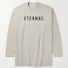 Eternal Oversized Logo-Flocked Cotton-Jersey T-Shirt Eternal Oversized Logo-Flocked Cotton-Jersey T-Shirt