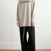 Eternal Oversized Logo-Flocked Cotton-Jersey T-Shirt - OU Eternal Oversized Logo-Flocked Cotton-Jersey T-Shirt - OU