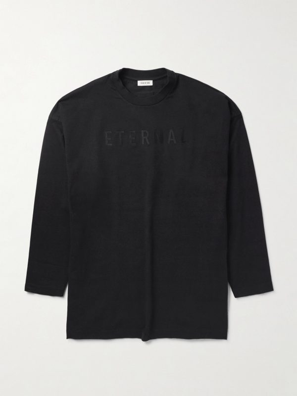 Eternal Oversized Logo-Flocked Cotton-Jersey T-Shirt Eternal Oversized Logo-Flocked Cotton-Jersey T-Shirt