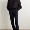 Eternal Wide-Leg Pleated Virgin Wool Trousers - OU