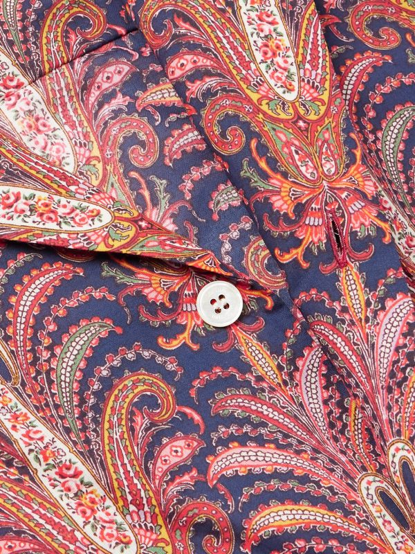 Camp-Collar Paisley-Print Cotton-Voile Shirt - CU Camp-Collar Paisley-Print Cotton-Voile Shirt - CU