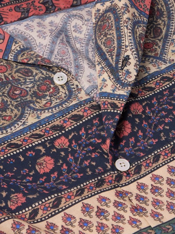 Camp-Collar Printed Cotton-Poplin Shirt - CU Camp-Collar Printed Cotton-Poplin Shirt - CU