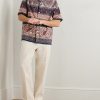 Camp-Collar Printed Cotton-Poplin Shirt - OU Camp-Collar Printed Cotton-Poplin Shirt - OU