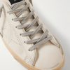Superstar Suede-Trimmed Distressed Leather Sneakers - CU Superstar Suede-Trimmed Distressed Leather Sneakers - CU