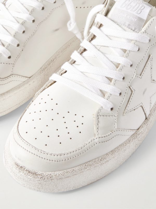 Ball Star Distressed Leather Sneakers - CU Ball Star Distressed Leather Sneakers - CU