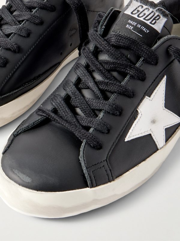 Super-Star Distressed Leather Sneakers - CU Super-Star Distressed Leather Sneakers - CU