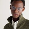 Santos de Cartier D-Frame Silver-Tone Titanium Optical Glasses - OU Santos de Cartier D-Frame Silver-Tone Titanium Optical Glasses - OU