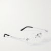Santos de Cartier Rimless D-Frame Silver-Tone Optical Glasses - FR Santos de Cartier Rimless D-Frame Silver-Tone Optical Glasses - FR