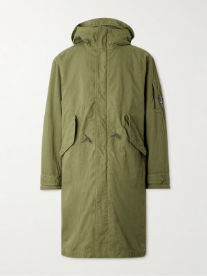 Metropolis Logo-Appliquéd Padded Twill Hooded Parka