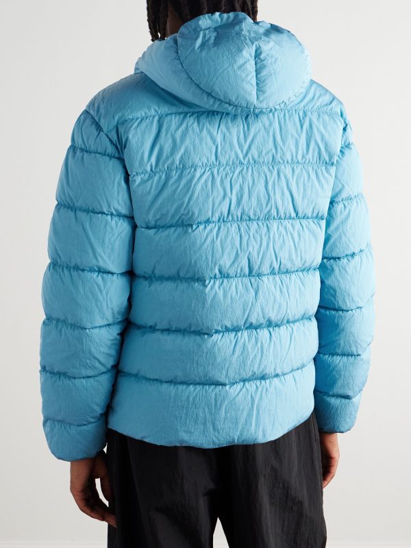 Chrome-R Padded Recycled-Shell Hooded Down Jacket - BK