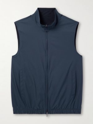 Slim-Fit Reversible Storm System® WindWish™ Twill and Wool Gilet Slim-Fit Reversible Storm System® WindWish™ Twill and Wool Gilet