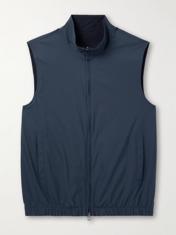 Slim-Fit Reversible Storm System® WindWish™ Twill and Wool Gilet Slim-Fit Reversible Storm System® WindWish™ Twill and Wool Gilet