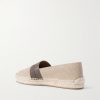 Alfarica Logo-Embellished Leather and Grosgrain-Trimmed Suede Espadrilles - BK Alfarica Logo-Embellished Leather and Grosgrain-Trimmed Suede Espadrilles - BK