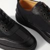 Retero Full-Grain Leather-Trimmed Canvas Sneakers - CU