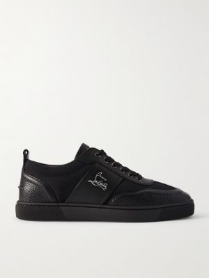 Retero Full-Grain Leather-Trimmed Canvas Sneakers Retero Full-Grain Leather-Trimmed Canvas Sneakers