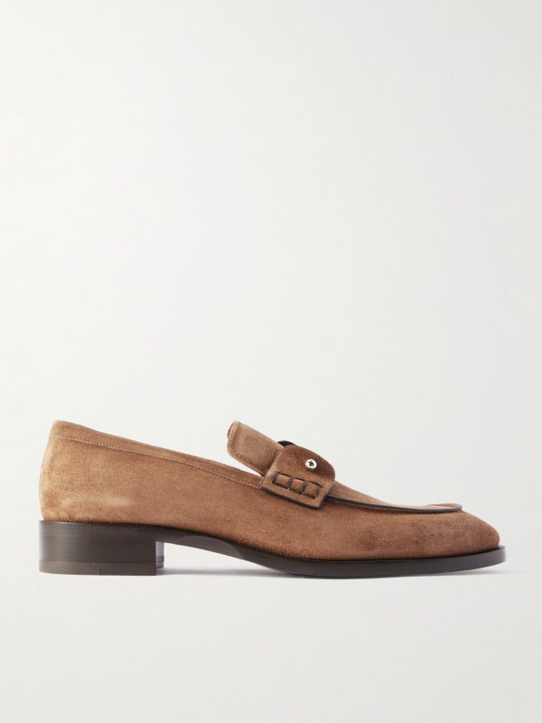 Chambelimoc Embellished Suede Loafers Chambelimoc Embellished Suede Loafers