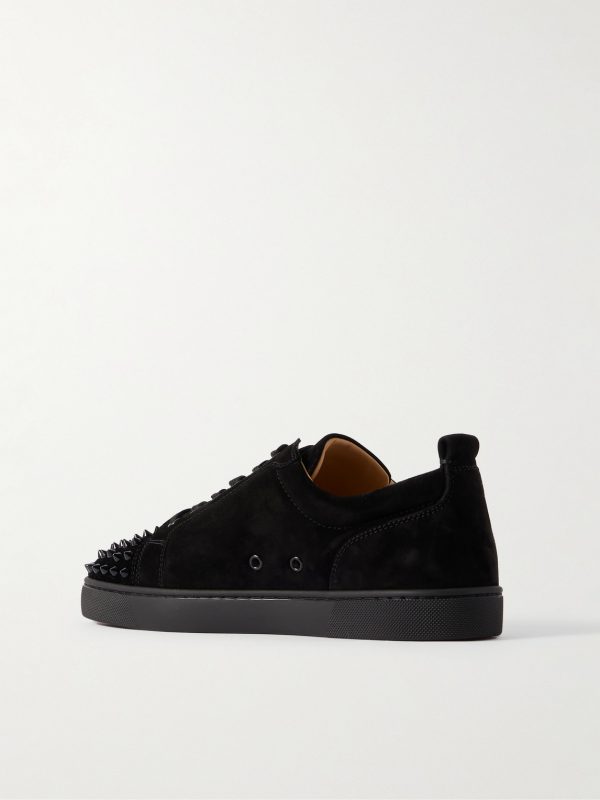 Louis Junior Spikes Cap-Toe Suede Sneakers - BK