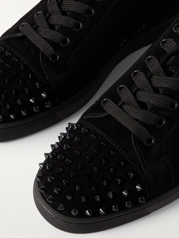 Louis Junior Spikes Cap-Toe Suede Sneakers - CU