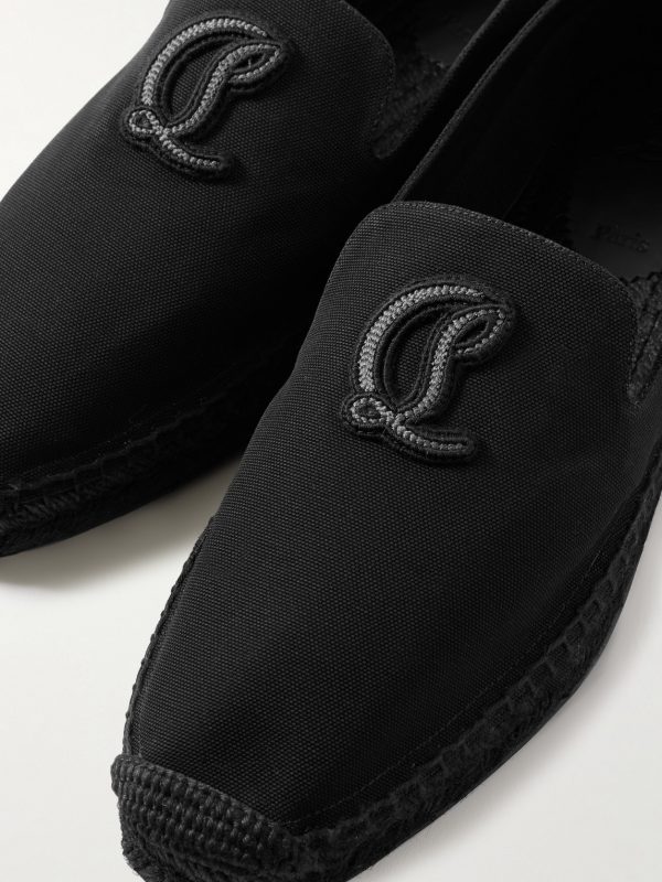 Nanou Logo-Appliquéd Canvas Espadrilles - CU