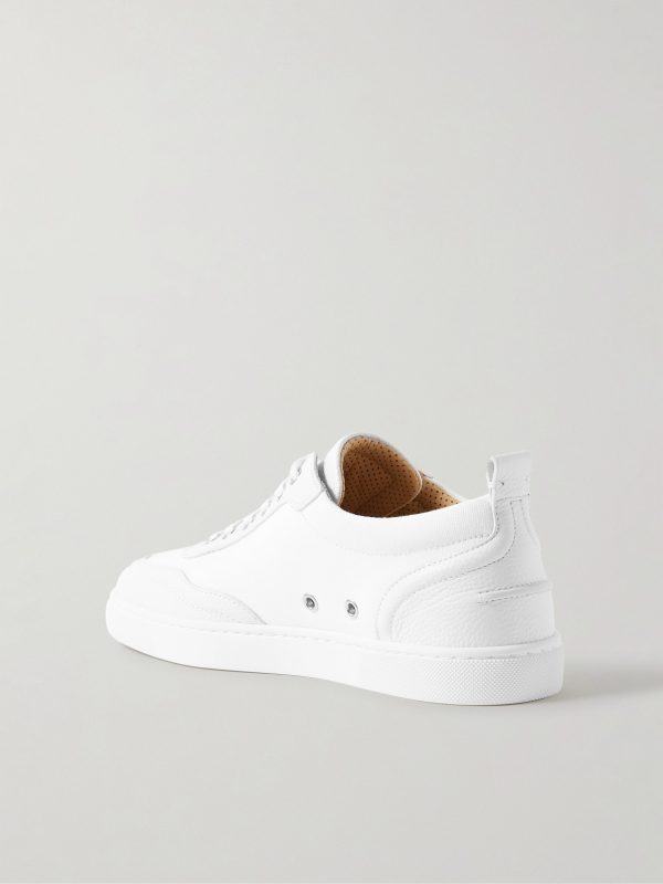 Retero Full-Grain Leather-Trimmed Canvas Sneakers - BK Retero Full-Grain Leather-Trimmed Canvas Sneakers - BK