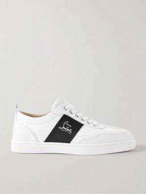 Retero Full-Grain Leather-Trimmed Canvas Sneakers Retero Full-Grain Leather-Trimmed Canvas Sneakers