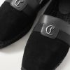 Alfarica Logo-Embellished Leather and Grosgrain-Trimmed Suede Espadrilles - CU Alfarica Logo-Embellished Leather and Grosgrain-Trimmed Suede Espadrilles - CU
