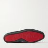 Alfarica Logo-Embellished Leather and Grosgrain-Trimmed Suede Espadrilles - E1 Alfarica Logo-Embellished Leather and Grosgrain-Trimmed Suede Espadrilles - E1
